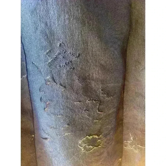 New Monique Lhuillier Cocktail Dress Off-The-Shoulder Bow Metallic Floral Size 8 - Picture 11 of 13